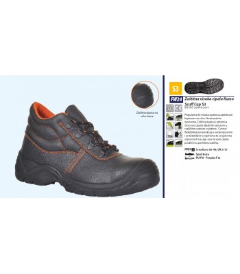 ZAŠTITNA VISOKA CIPELA KUMO SCUFF CAP S3 ZAŠTITNA VISOKA CIPELA KUMO SCUFF CAP S3