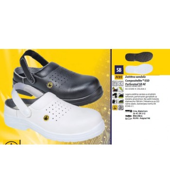 ZAŠTITNA SANDALA COMPOSITELITE ESD PERFORATED SB AE ZAŠTITNA SANDALA COMPOSITELITE ESD PERFORATED SB AE
