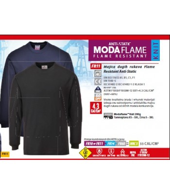 MAJICA DUGIH RUKAVA FLAME RESISTANT ANTI-STATIC