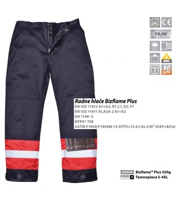 HLAČE ANTISTATIK BIZFLAME PLUS HLAČE ANTISTATIK BIZFLAME PLUS