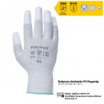 RUKAVICE ANTISTATIK PU FINGERTIP